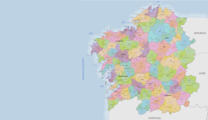 Mapa de Galicia para viajes por Galicia